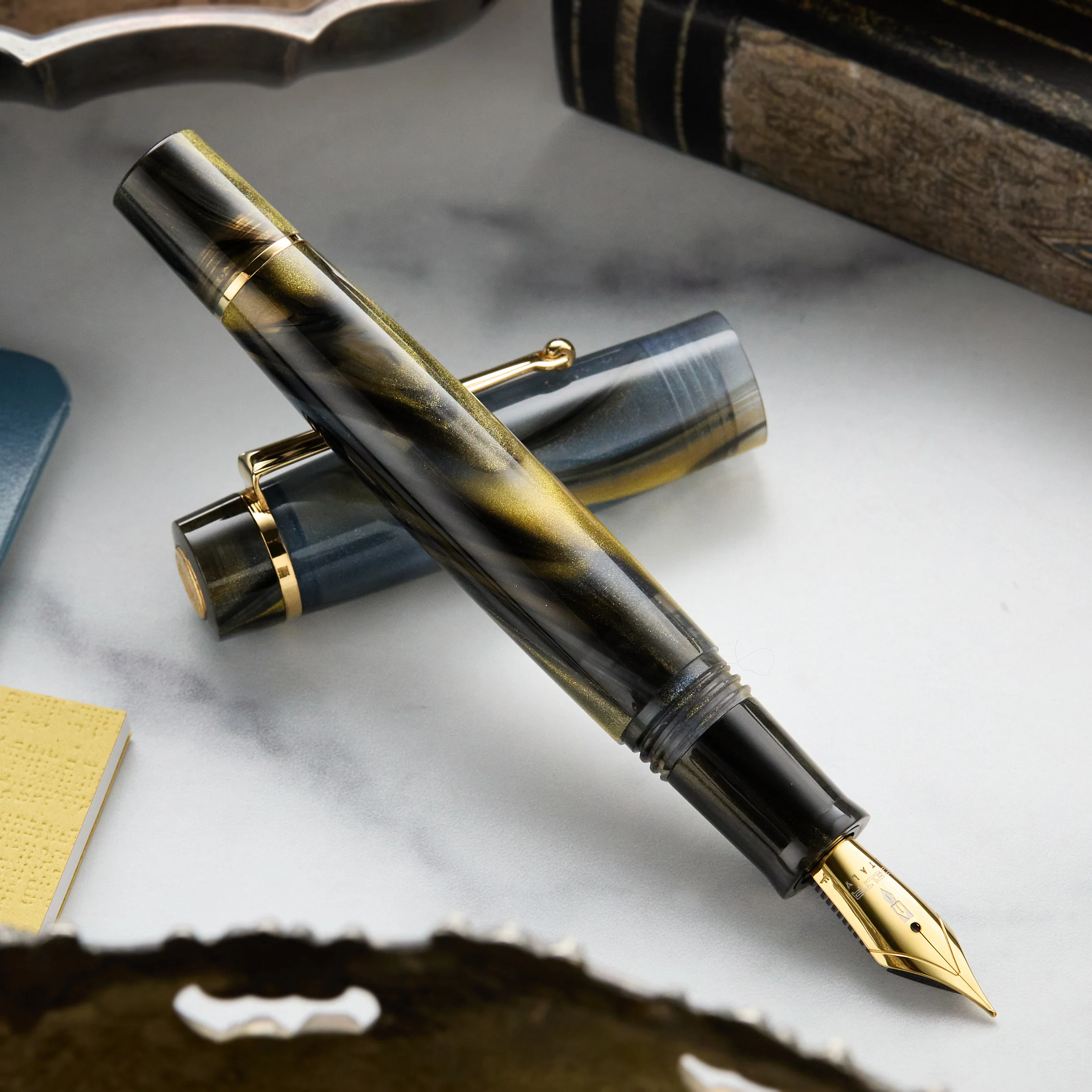 Delta Signs of Time Fountain Pen - Renaissance (Special Edition) - Image 9