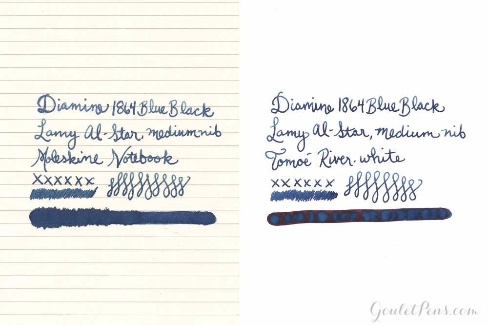 Diamine 1864 Blue Black - Ink Sample - Image 11