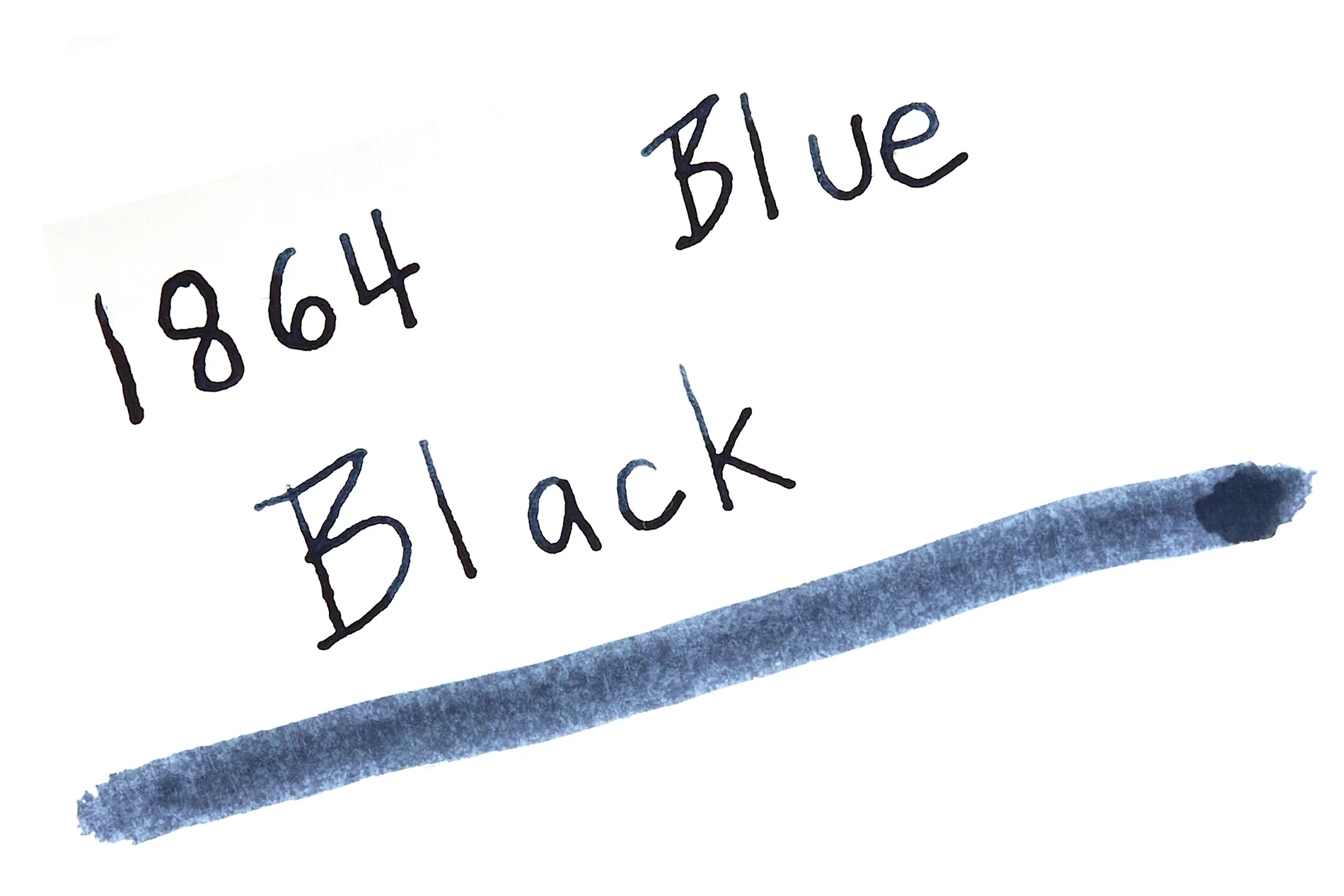 Diamine 1864 Blue Black - Ink Sample - Image 3