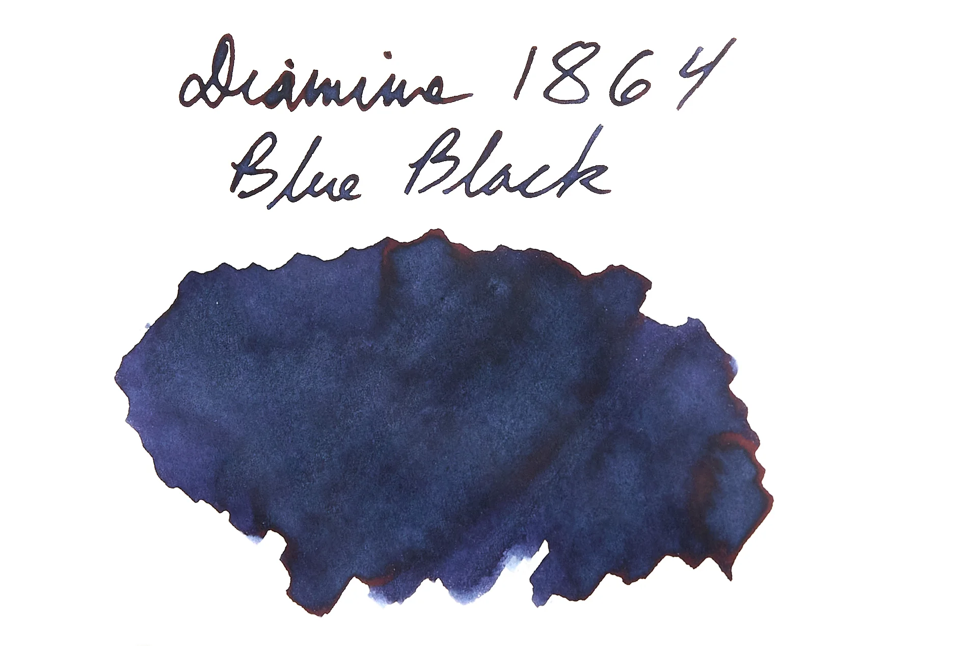 Diamine 1864 Blue Black - Ink Sample - Image 4