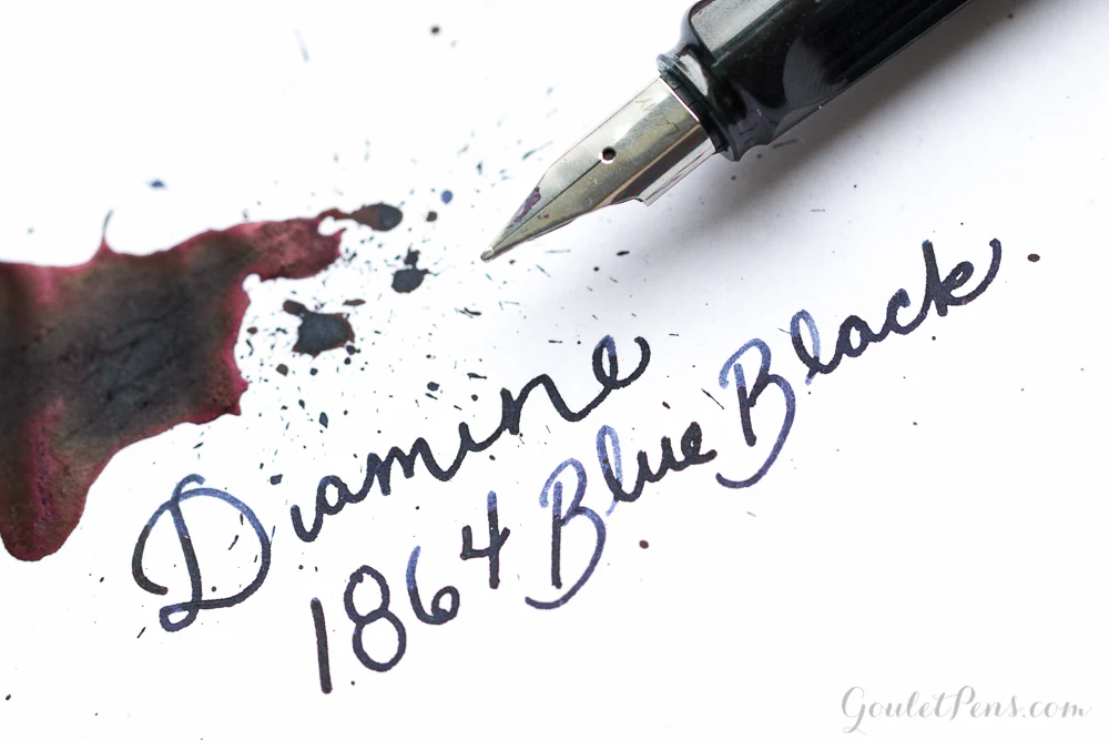 Diamine 1864 Blue Black - Ink Sample - Image 5