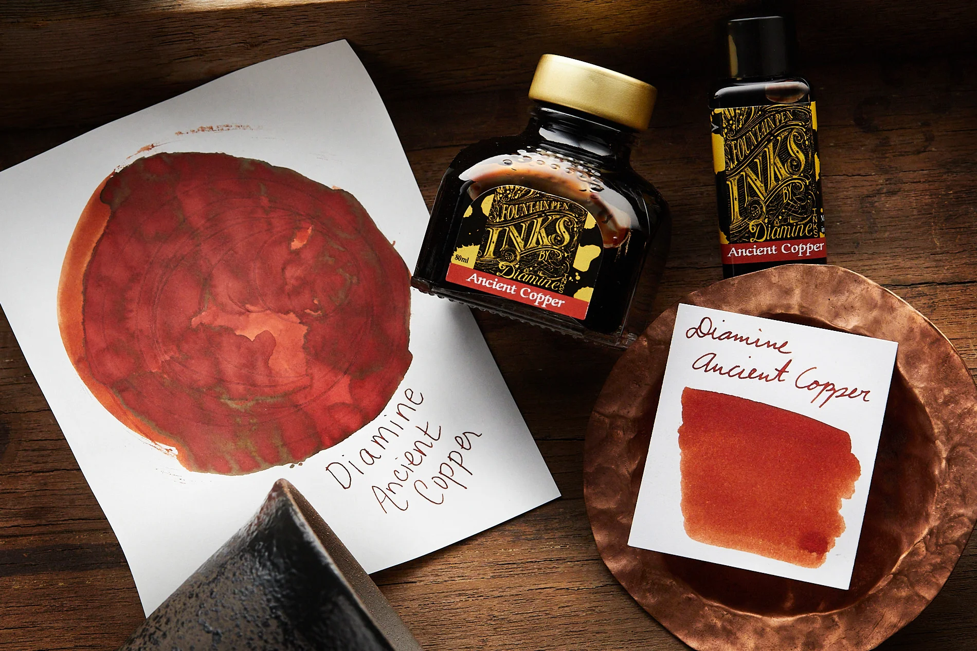 Diamine Ancient Copper - 80ml Bottled Ink - Image 5