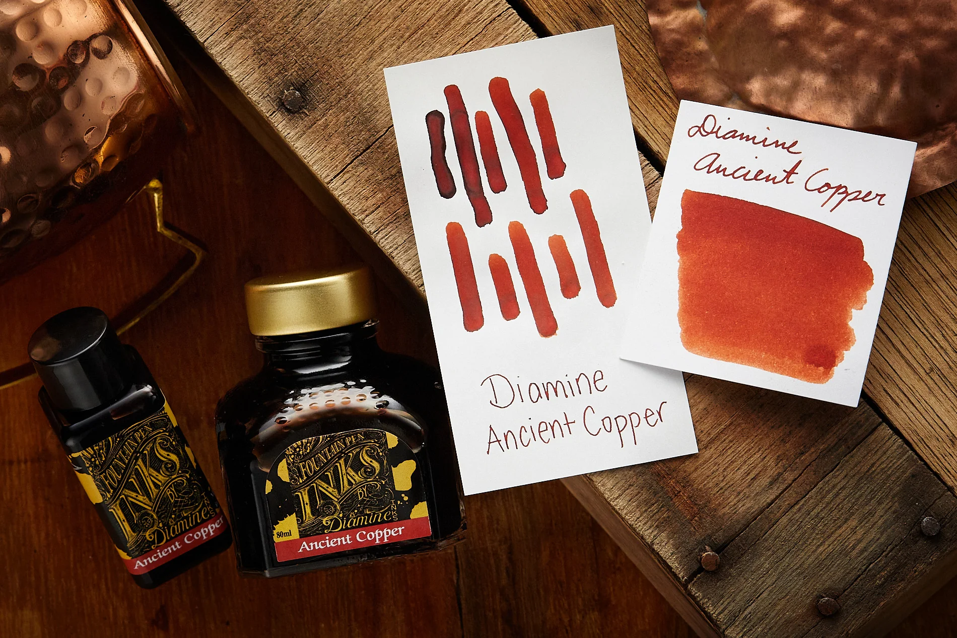 Diamine Ancient Copper - 80ml Bottled Ink - Image 9