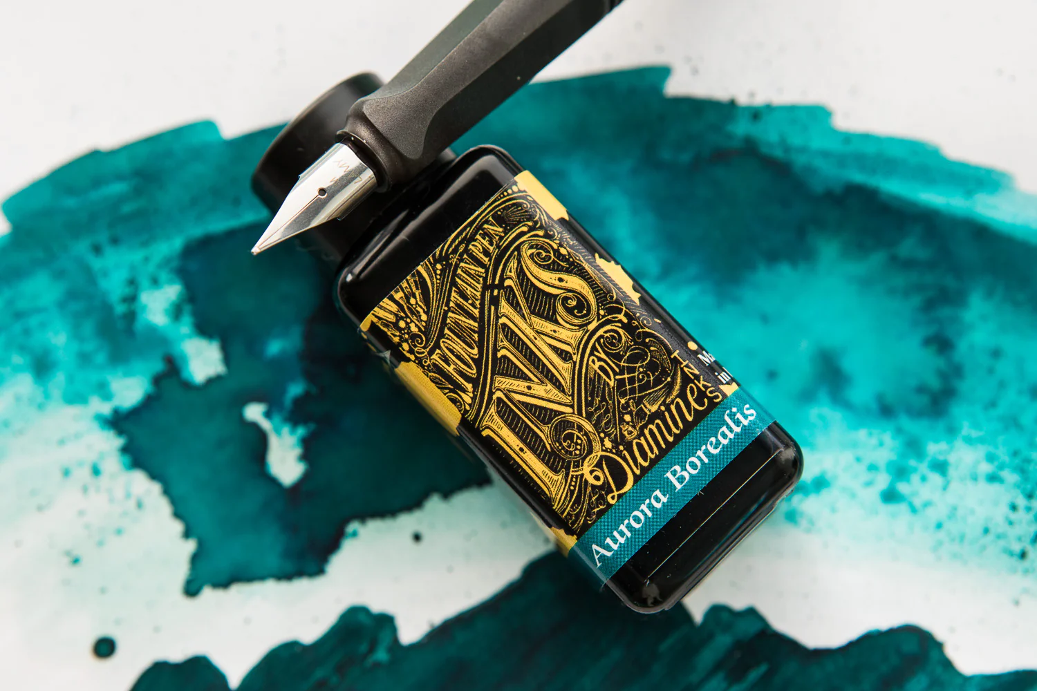 Diamine Aurora Borealis - 30ml Bottled Ink - Image 8