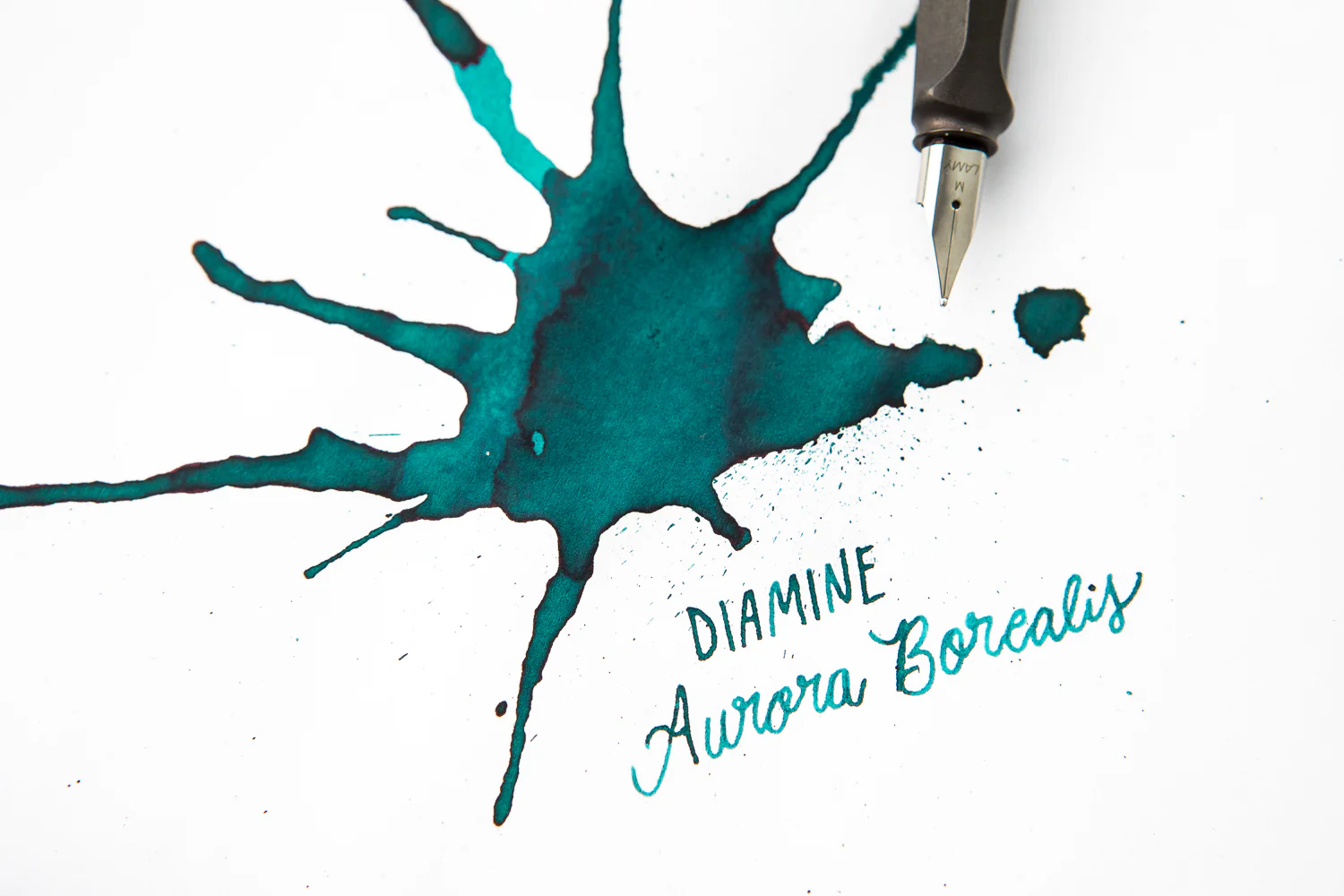 Diamine Aurora Borealis - 80ml Bottled Ink - Image 5