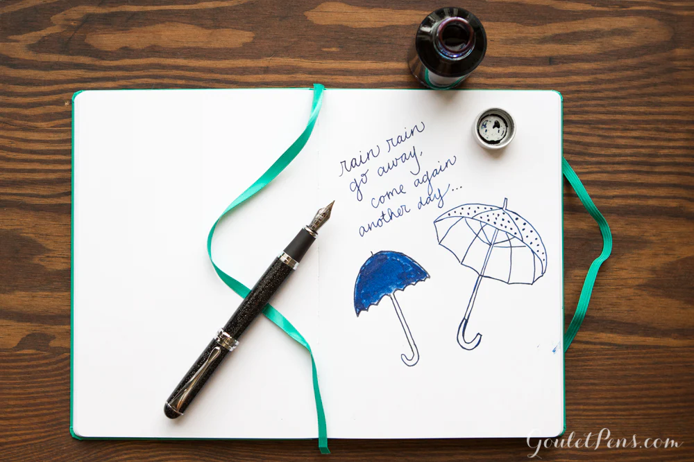 Diamine Blue Pearl - Ink Sample - Image 5