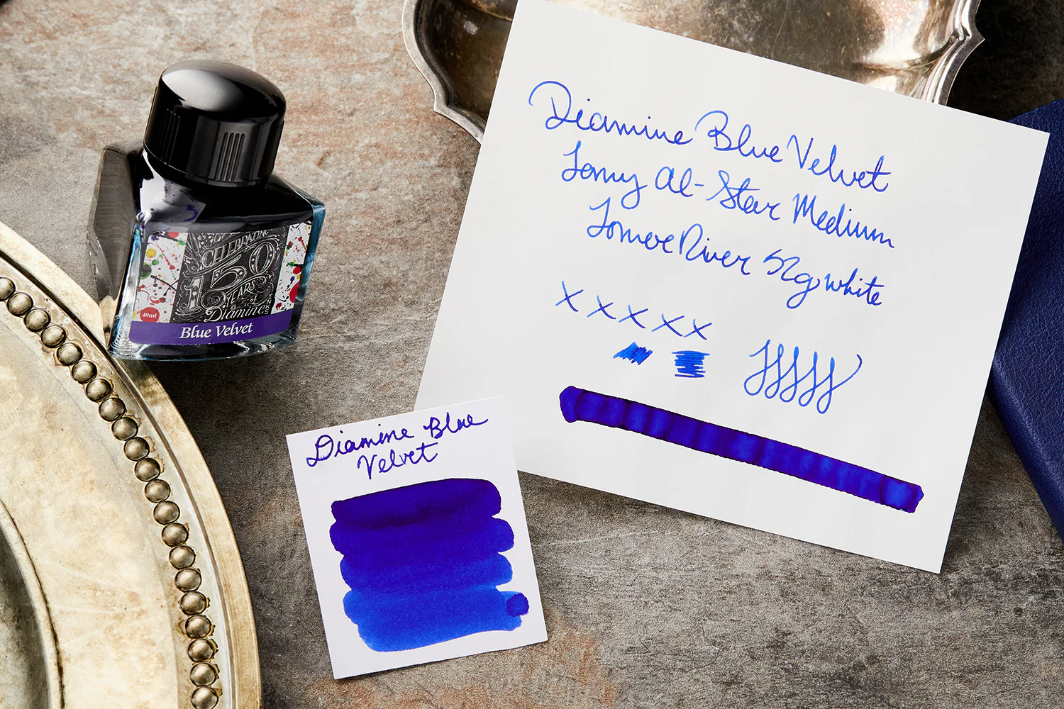 Diamine Blue Velvet - 40ml Bottled Ink - Image 8