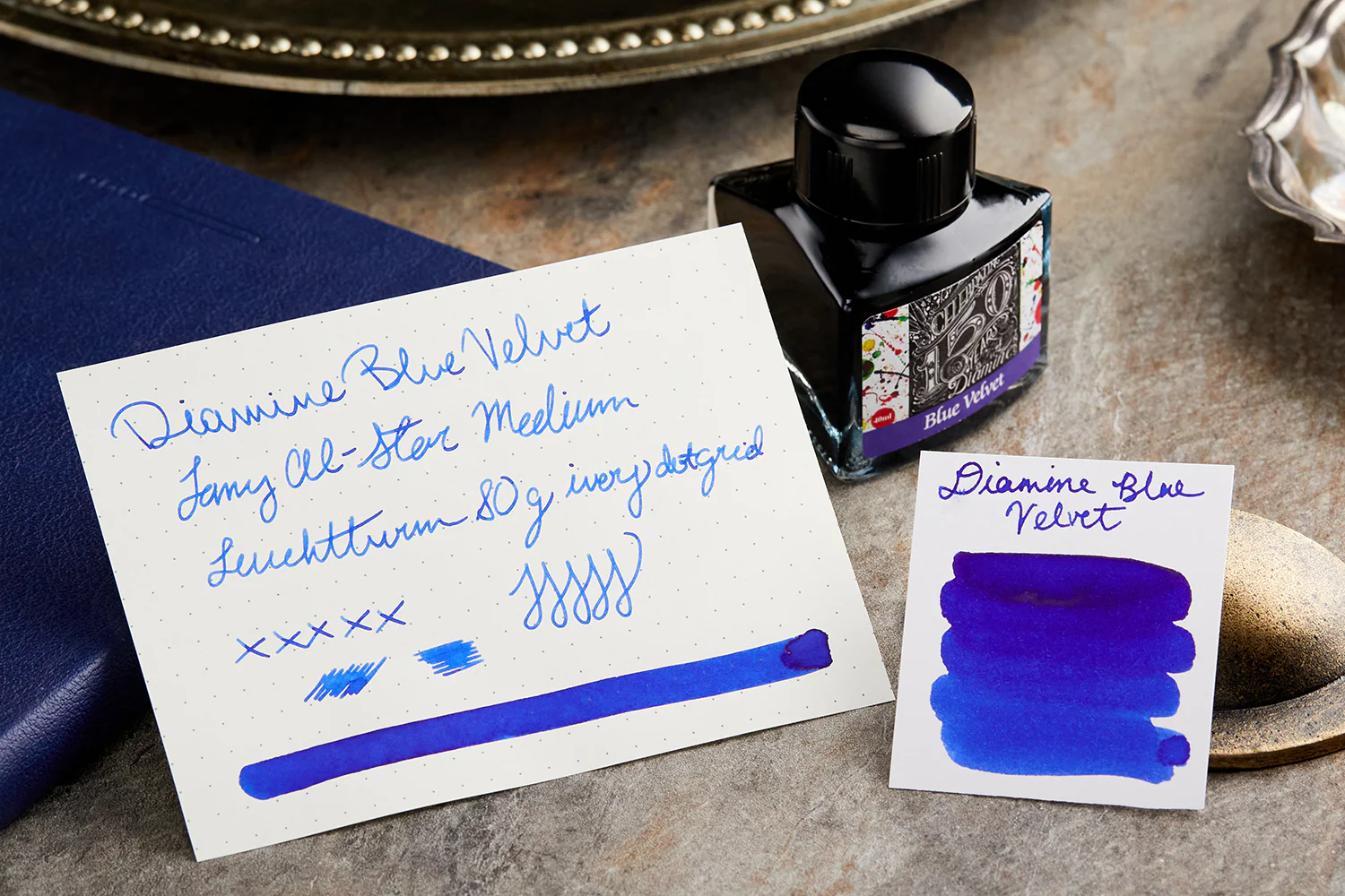 Diamine Blue Velvet - 40ml Bottled Ink - Image 9