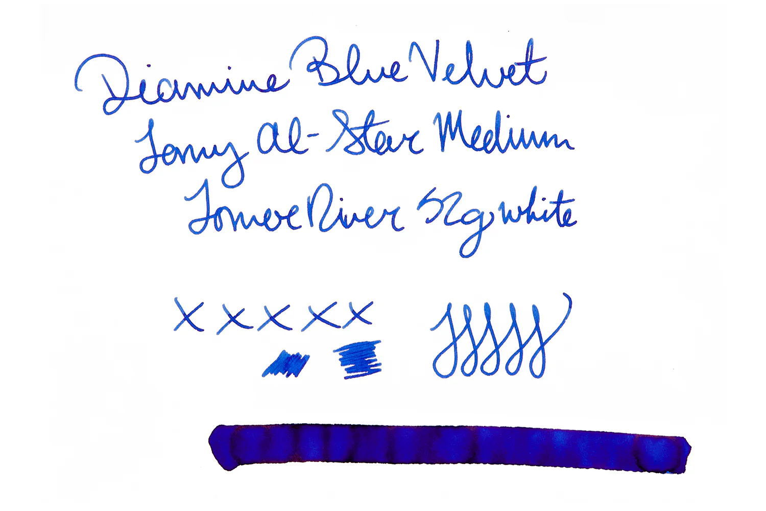Diamine Blue Velvet - Ink Sample - Image 3