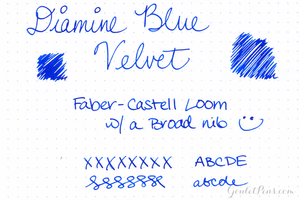 Diamine Blue Velvet - Ink Sample - Image 6
