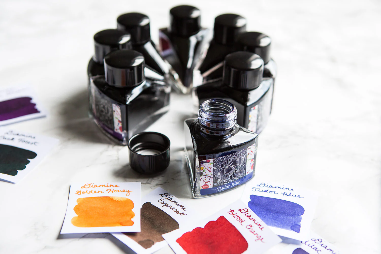 Diamine Burgundy Royale - 40ml Bottled Ink - Image 5