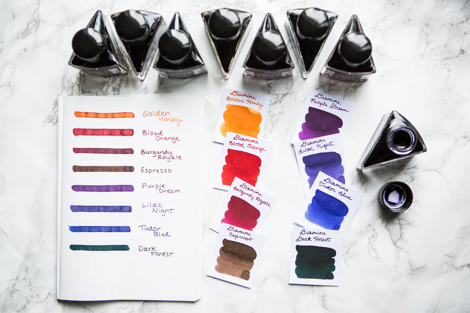 Diamine Burgundy Royale - 40ml Bottled Ink - Image 6