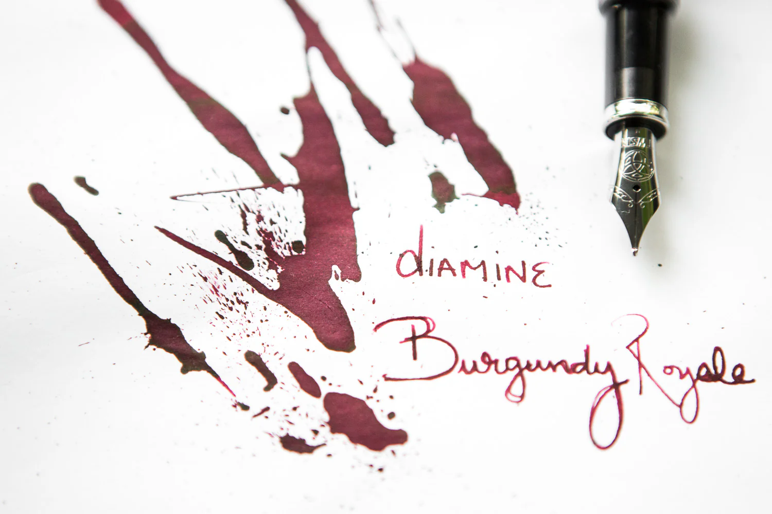 Diamine Burgundy Royale - Ink Sample - Image 2