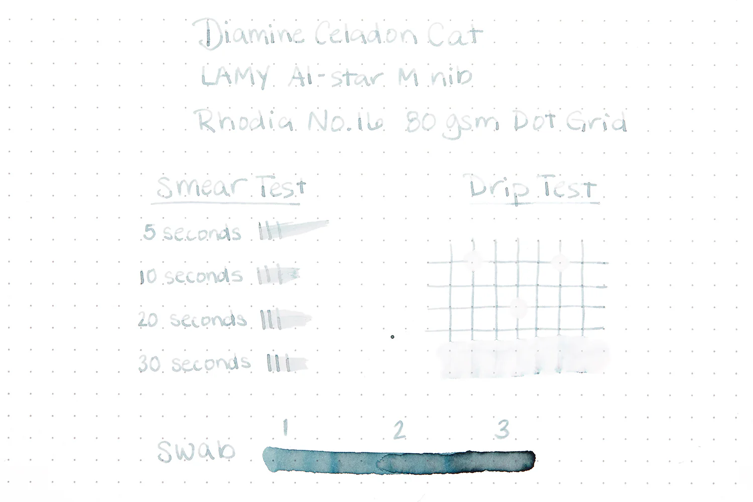 Diamine Celadon Cat - 80ml Bottled Ink - Image 10