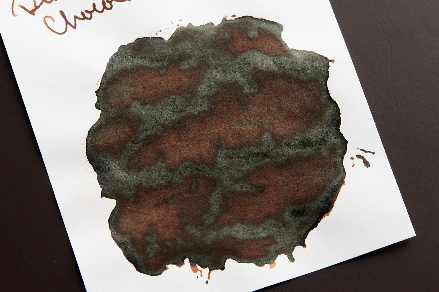 Diamine Chocolate Brown - Ink Sample - Image 5