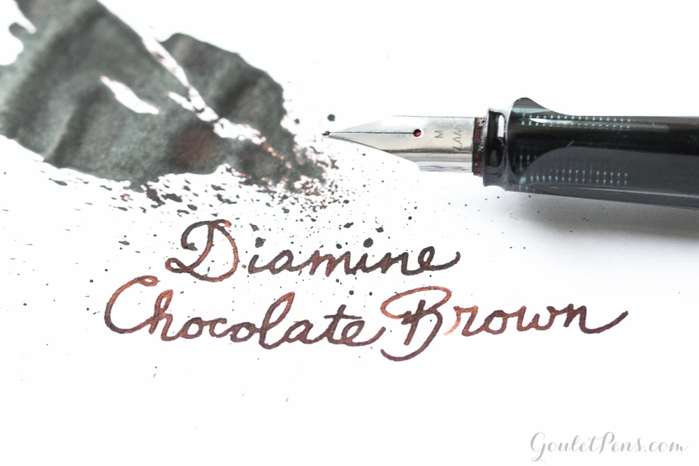 Diamine Chocolate Brown - Ink Sample - Image 6
