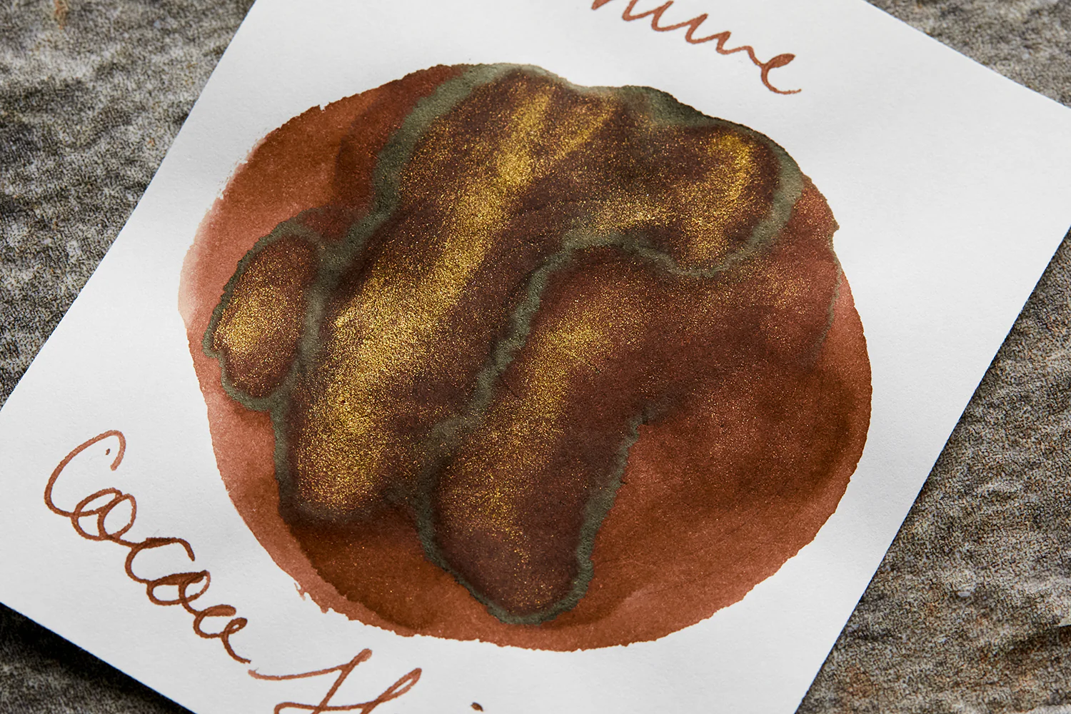Diamine Cocoa Shimmer - Ink Sample - Image 4