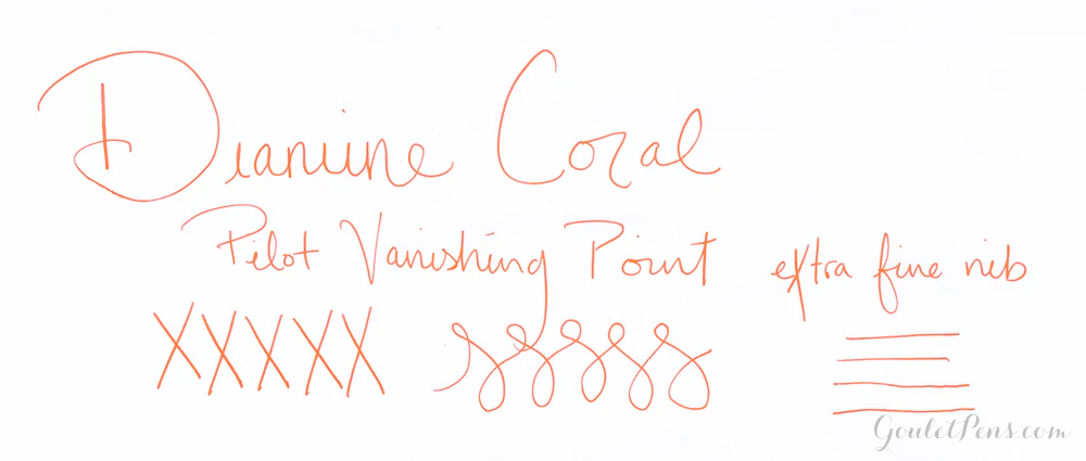 Diamine Coral - Ink Sample - Image 3