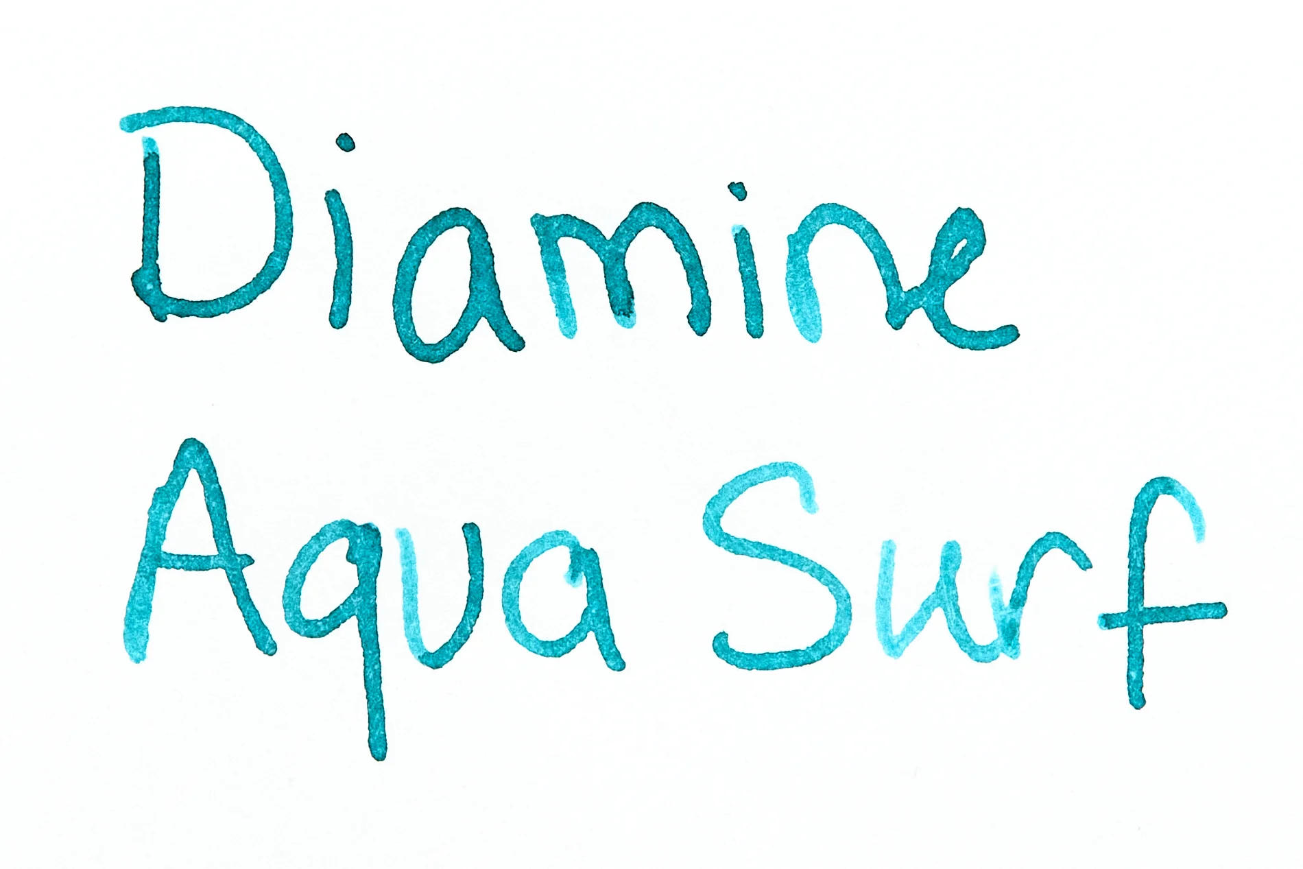 Diamine Forever Aqua Surf - Ink Sample - Image 3