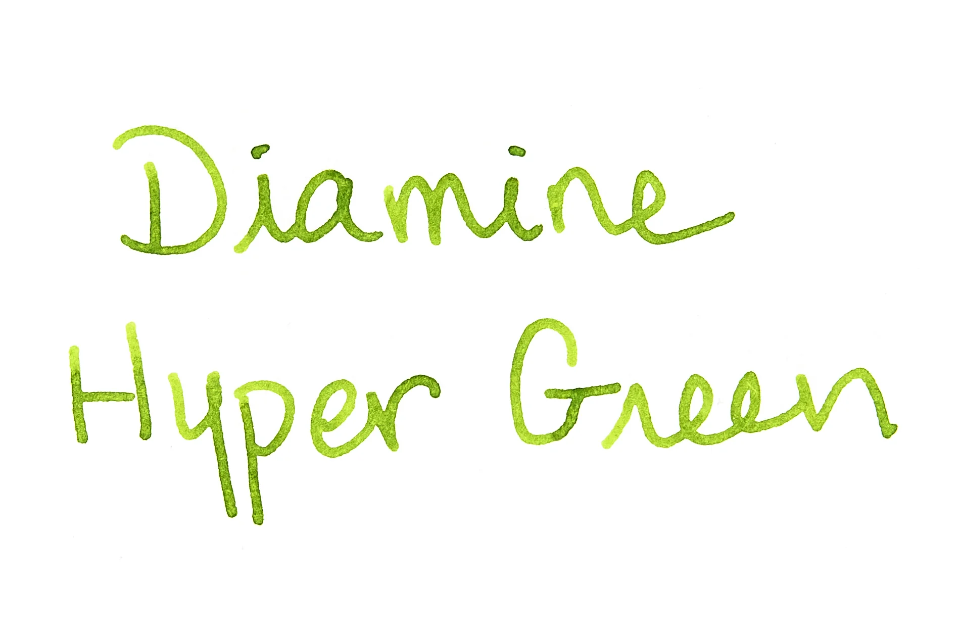 Diamine Forever Hyper Green - Ink Sample - Image 3