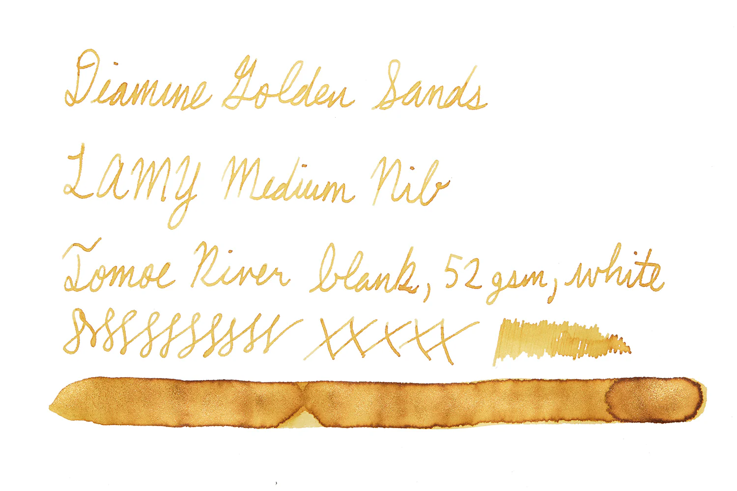 Diamine Golden Sands - 50ml Bottled Ink - Image 8