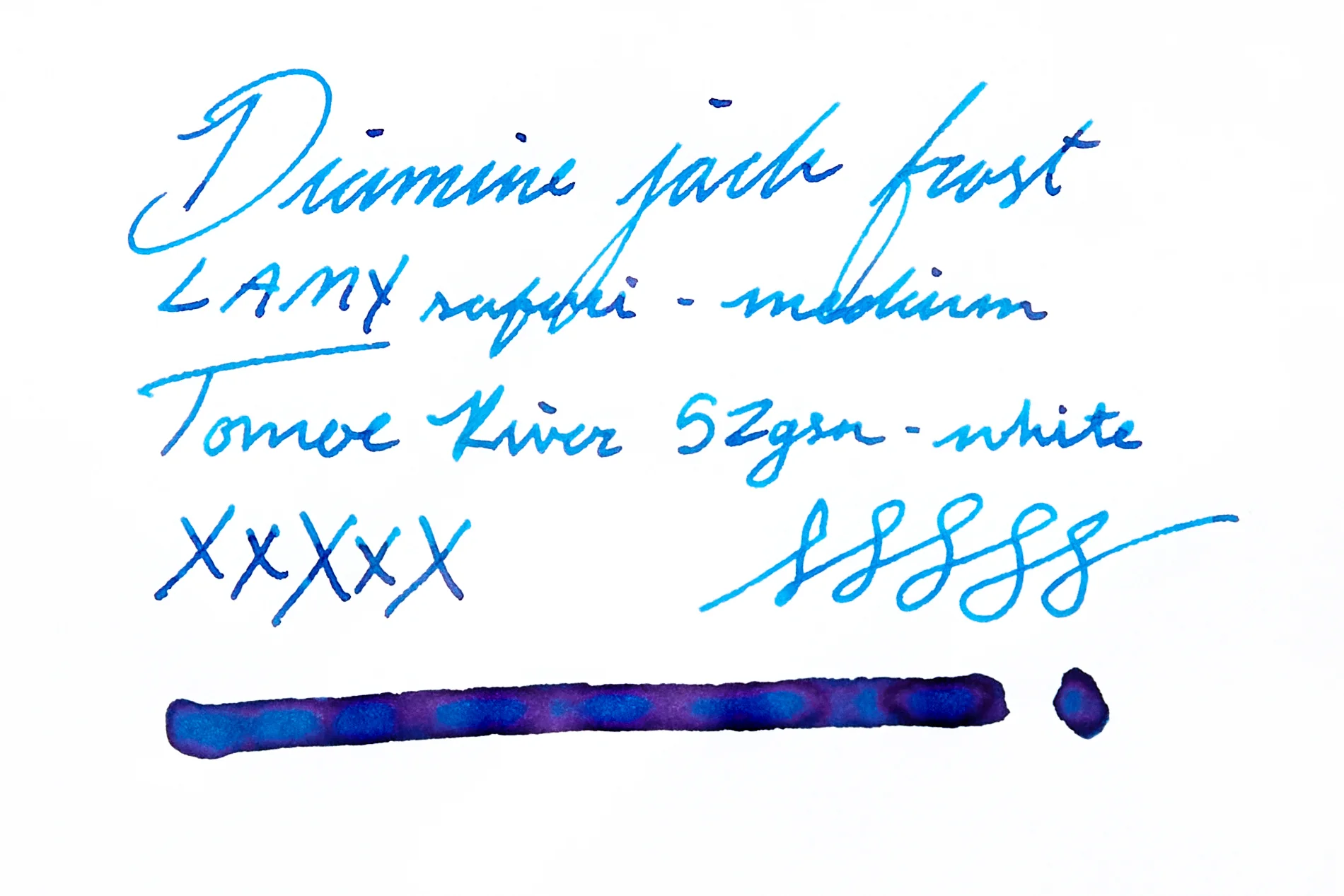 Diamine Jack Frost - Ink Sample - Image 5
