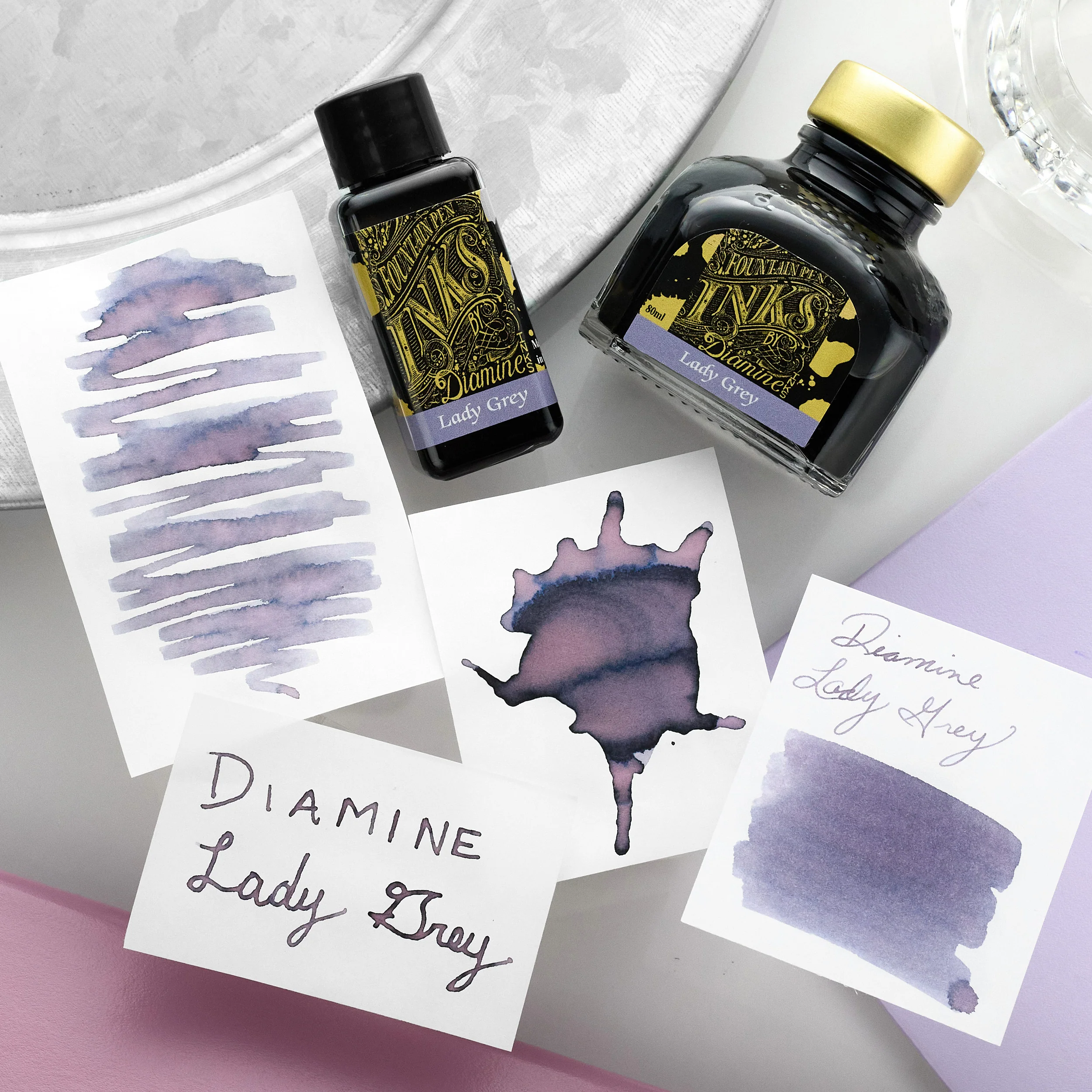 Diamine Lady Grey - Ink Sample - Image 7