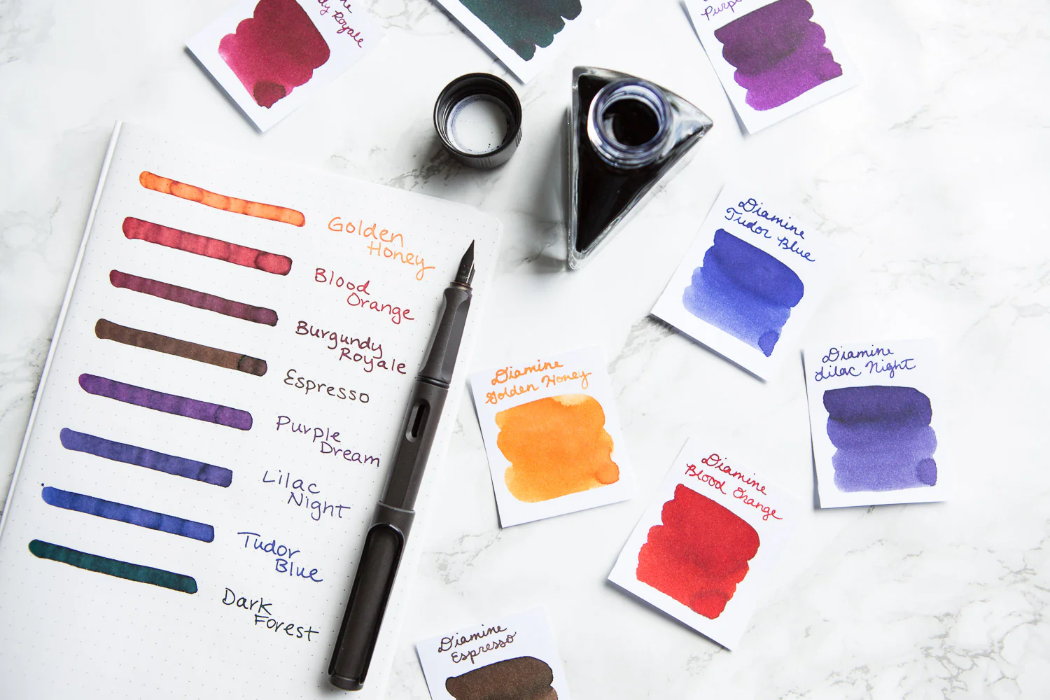 Diamine Lilac Night - Ink Sample - Image 3