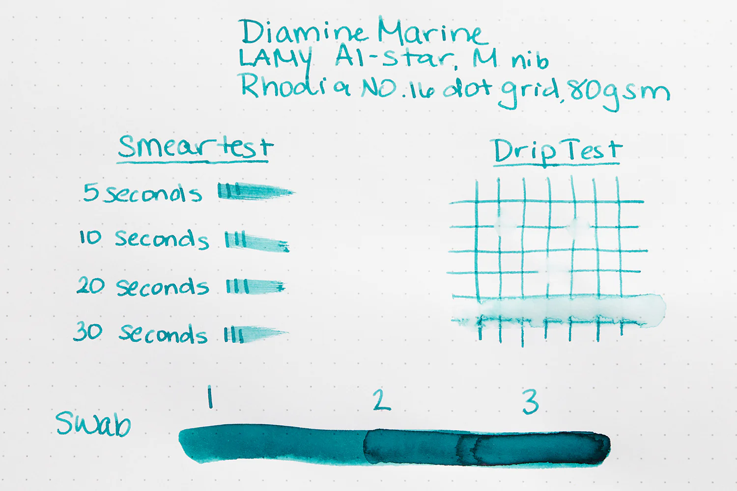 Diamine Marine - 80ml Bottled Ink - Image 8