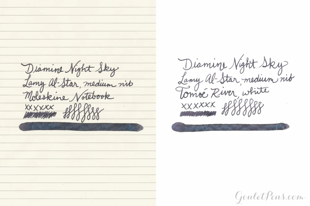 Diamine Night Sky - 50ml Bottled Ink - Image 11