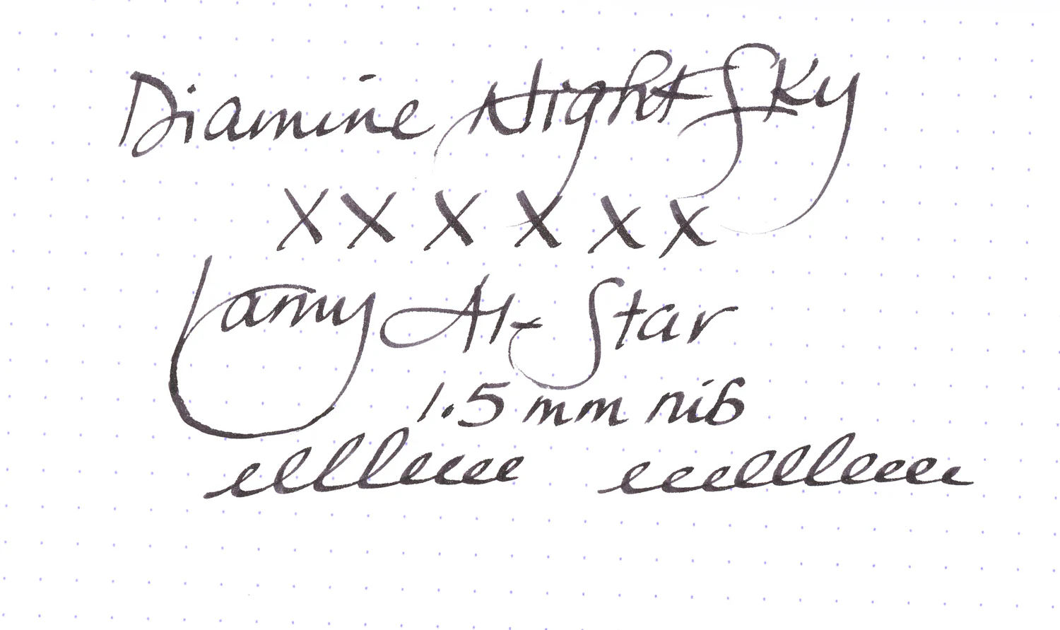 Diamine Night Sky - 50ml Bottled Ink - Image 8