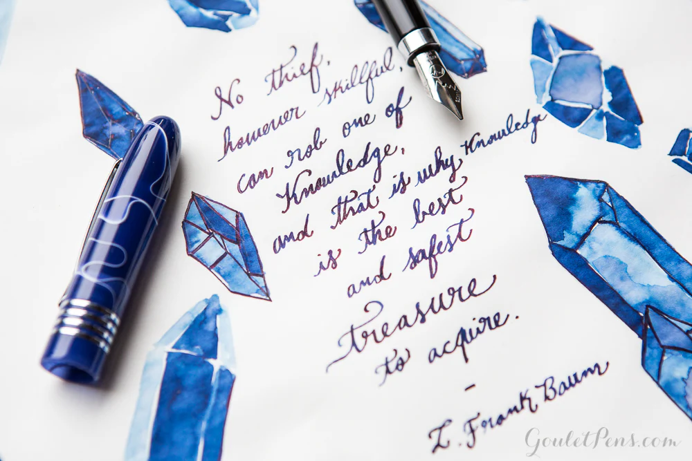 Diamine Oxford Blue - Ink Sample - Image 3