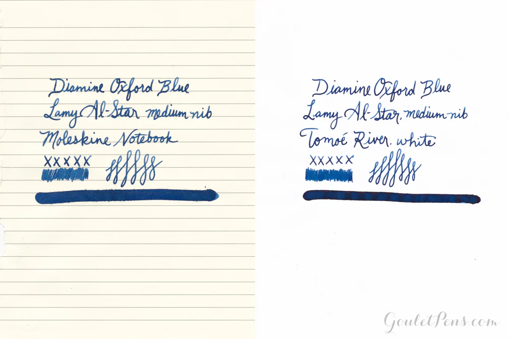 Diamine Oxford Blue - Ink Sample - Image 6