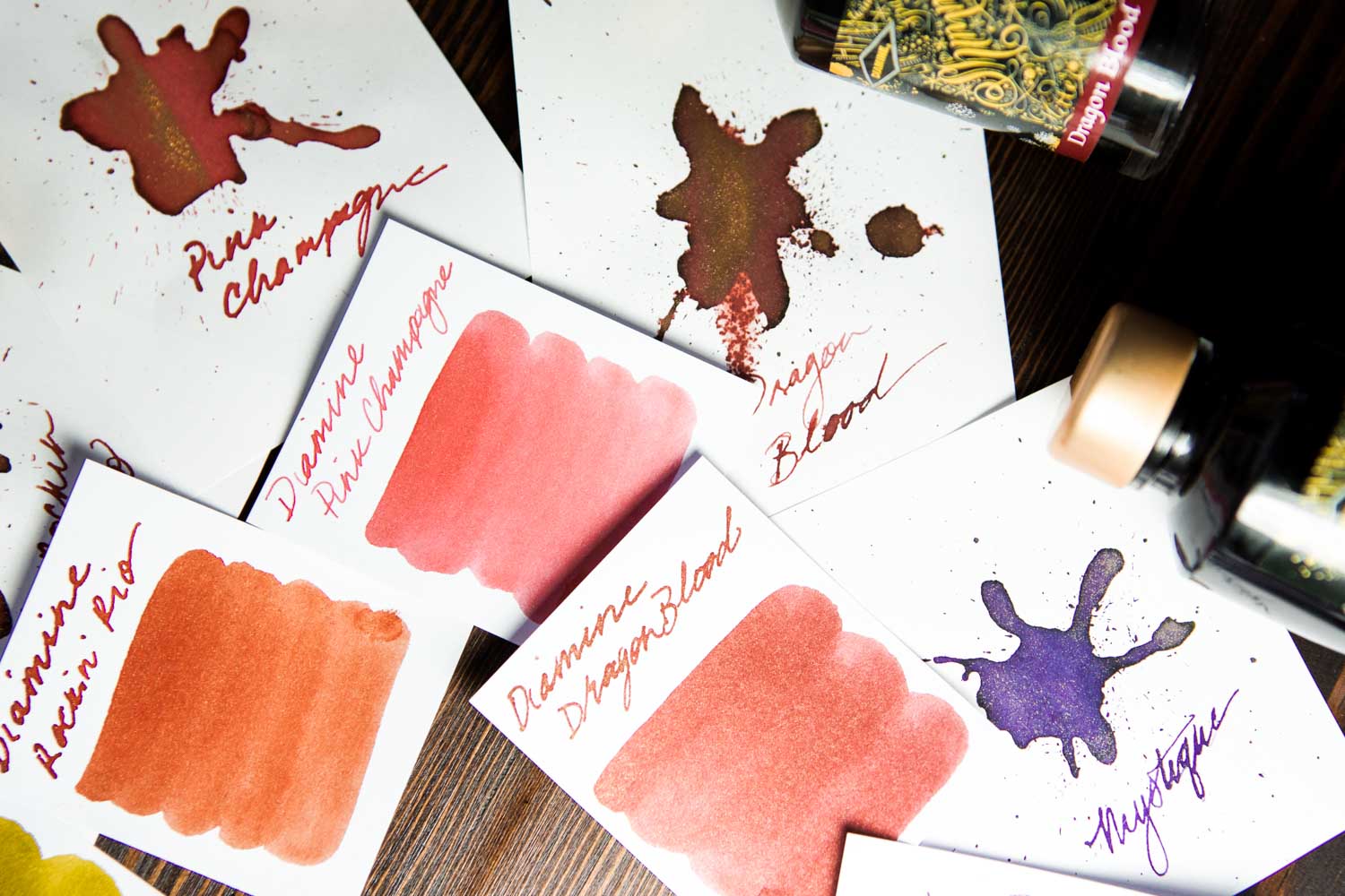 Diamine Pink Champagne - 50ml Bottled Ink - Image 2