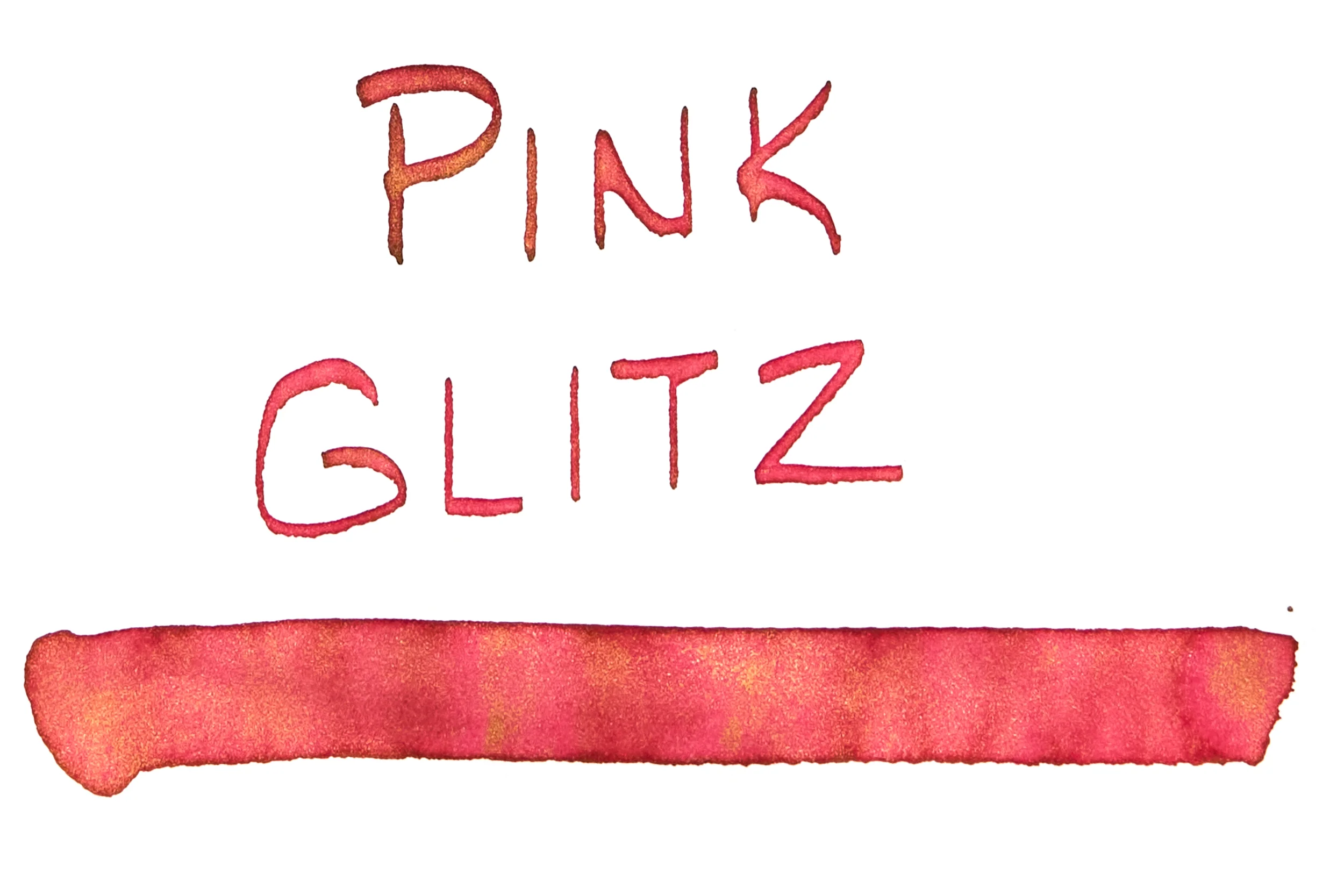 Diamine Pink Glitz - 50ml Bottled Ink - Image 4