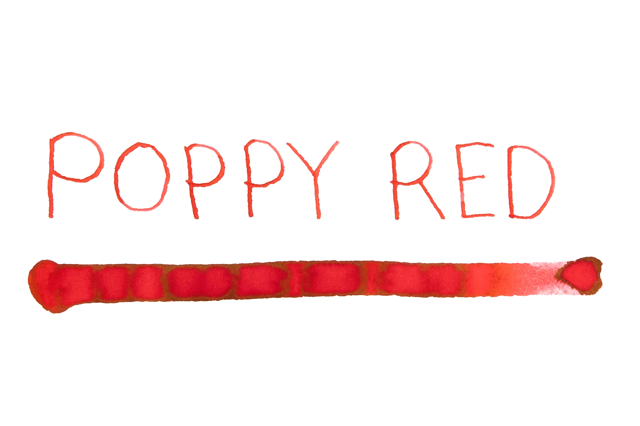 Diamine Poppy Red - Ink Sample - Image 5