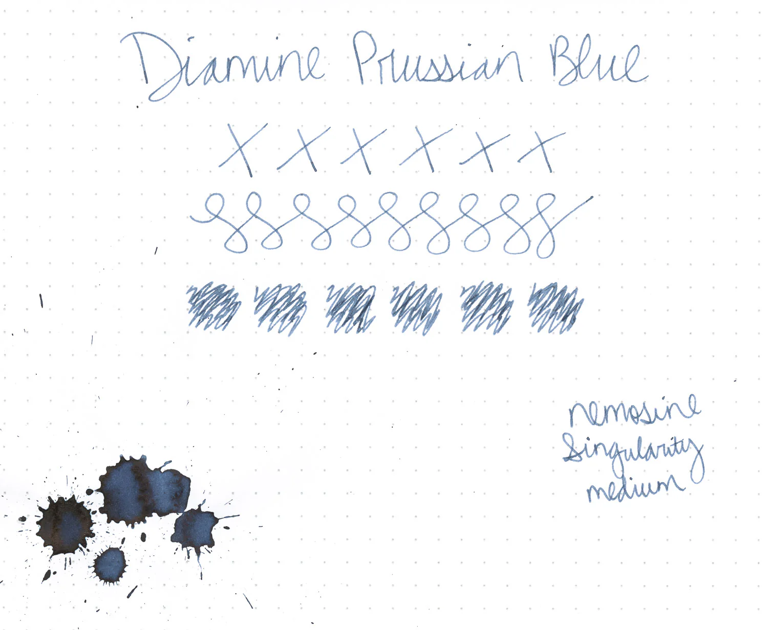 Diamine Prussian Blue - Ink Sample - Image 2