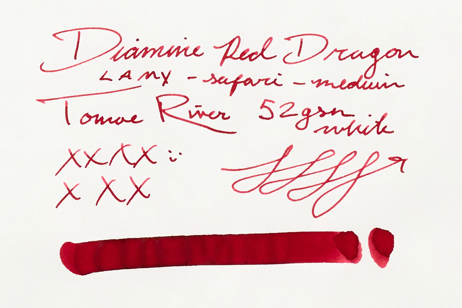 Diamine Red Dragon - 80ml Bottled Ink - Image 7