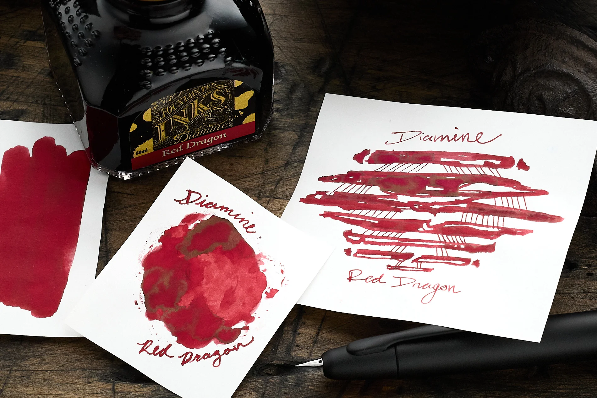 Diamine Red Dragon - 80ml Bottled Ink - Image 9