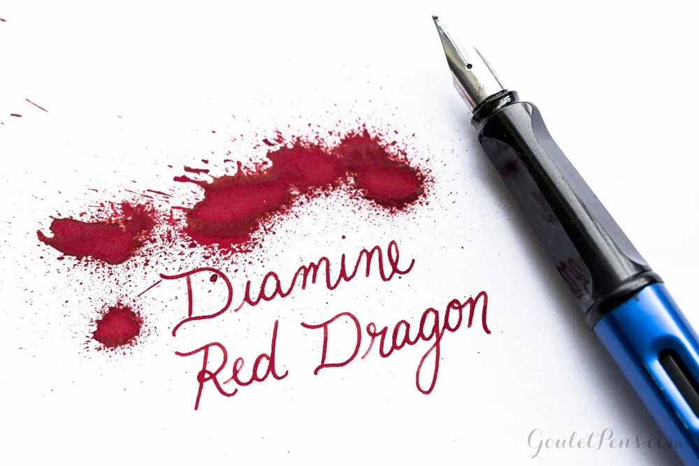 Diamine Red Dragon - Ink Sample - Image 9