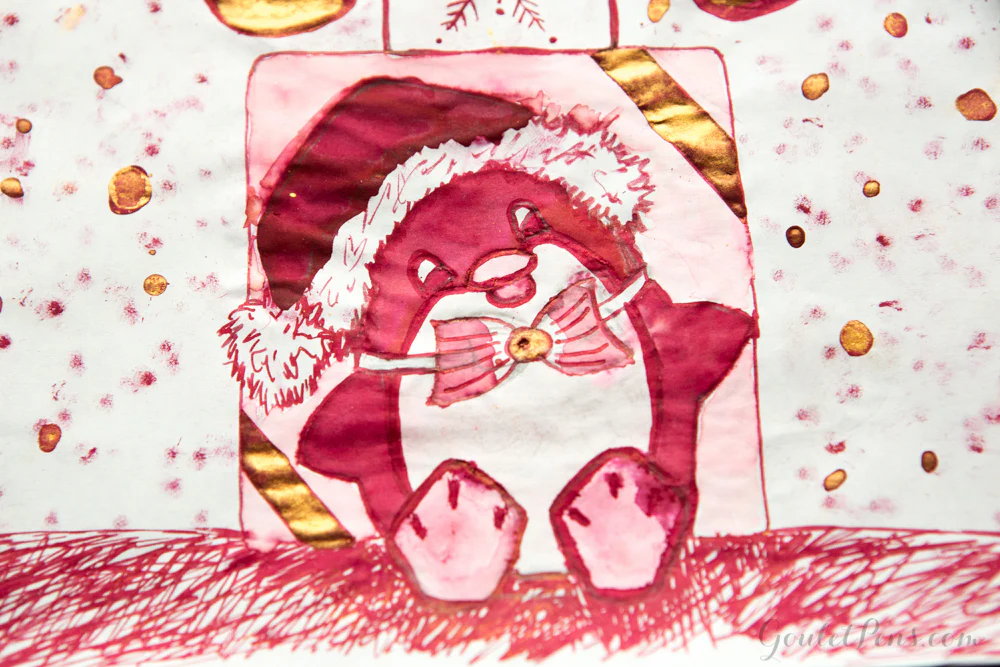 Diamine Red Lustre - 50ml Bottled Ink - Image 6