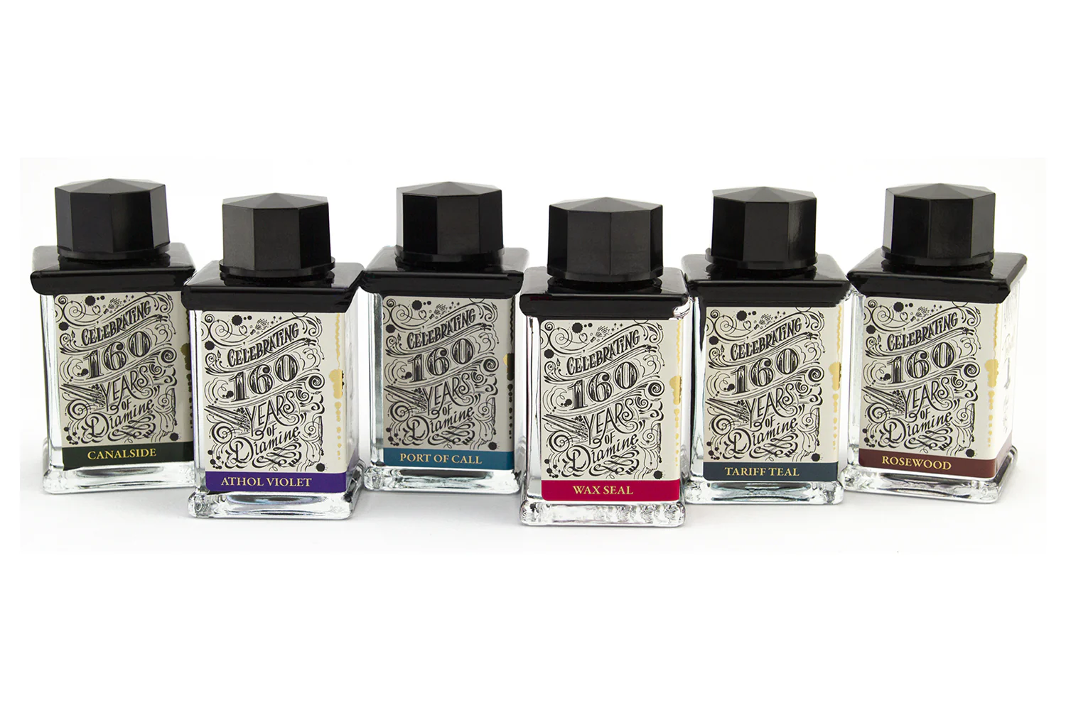 Diamine Tariff Teal - 75ml Bottled Ink - Image 4