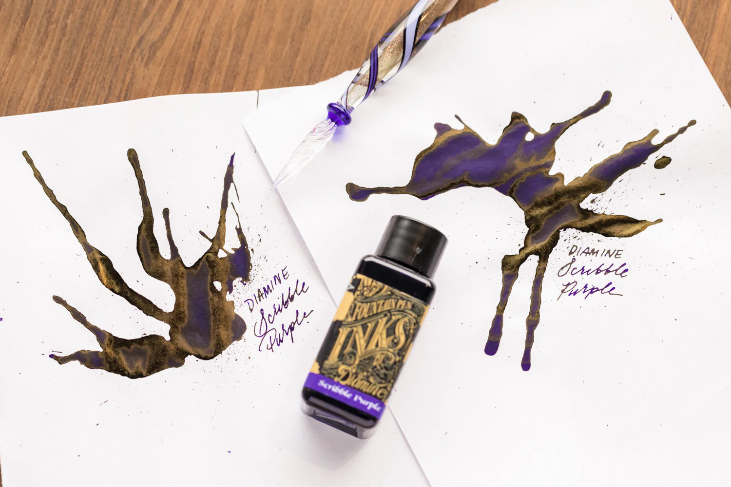 Diamine Scribble Purple - Ink Sample - Image 5