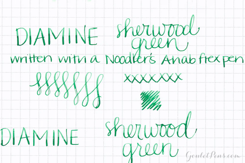 Diamine Sherwood Green - 30ml Bottled Ink - Image 9