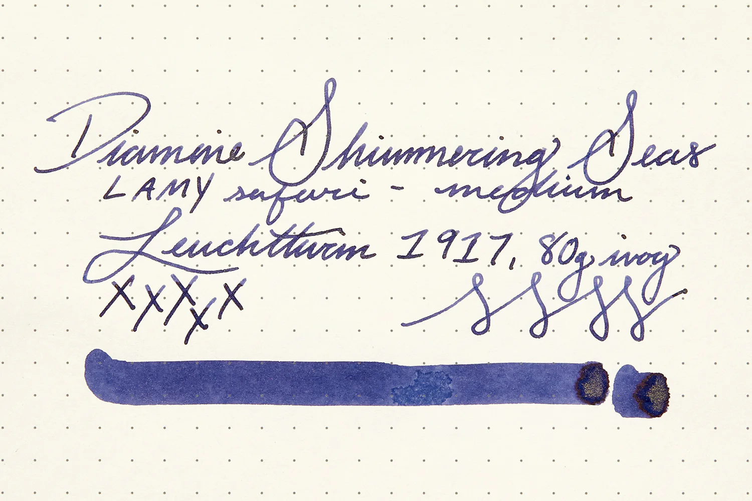 Diamine Shimmering Seas - 50ml Bottled Ink - Image 13