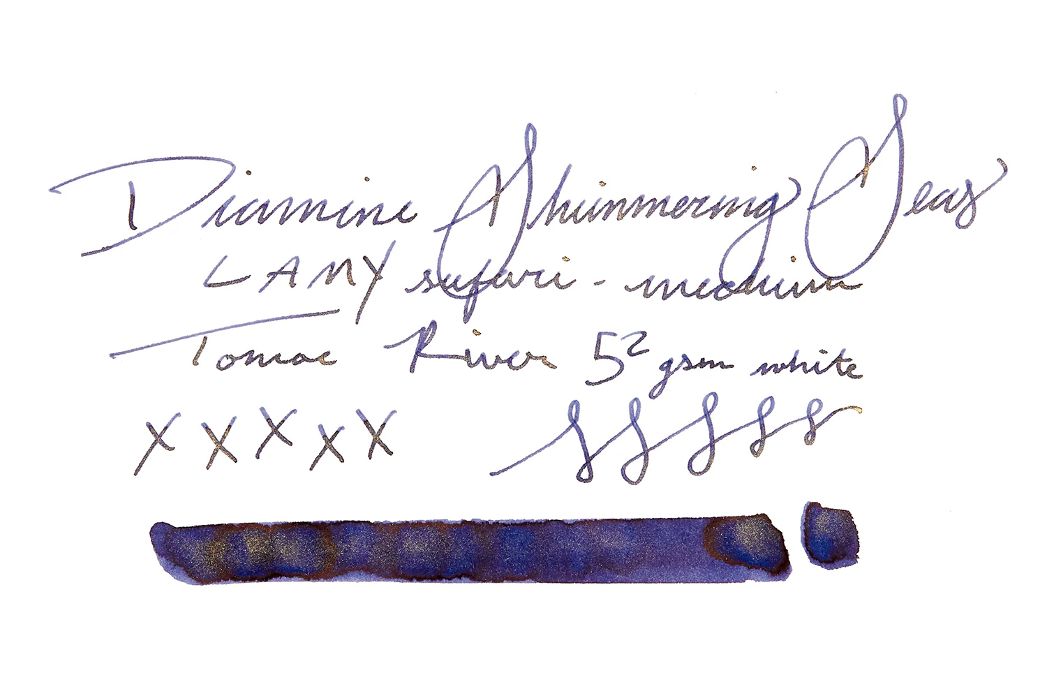 Diamine Shimmering Seas - Ink Sample - Image 6