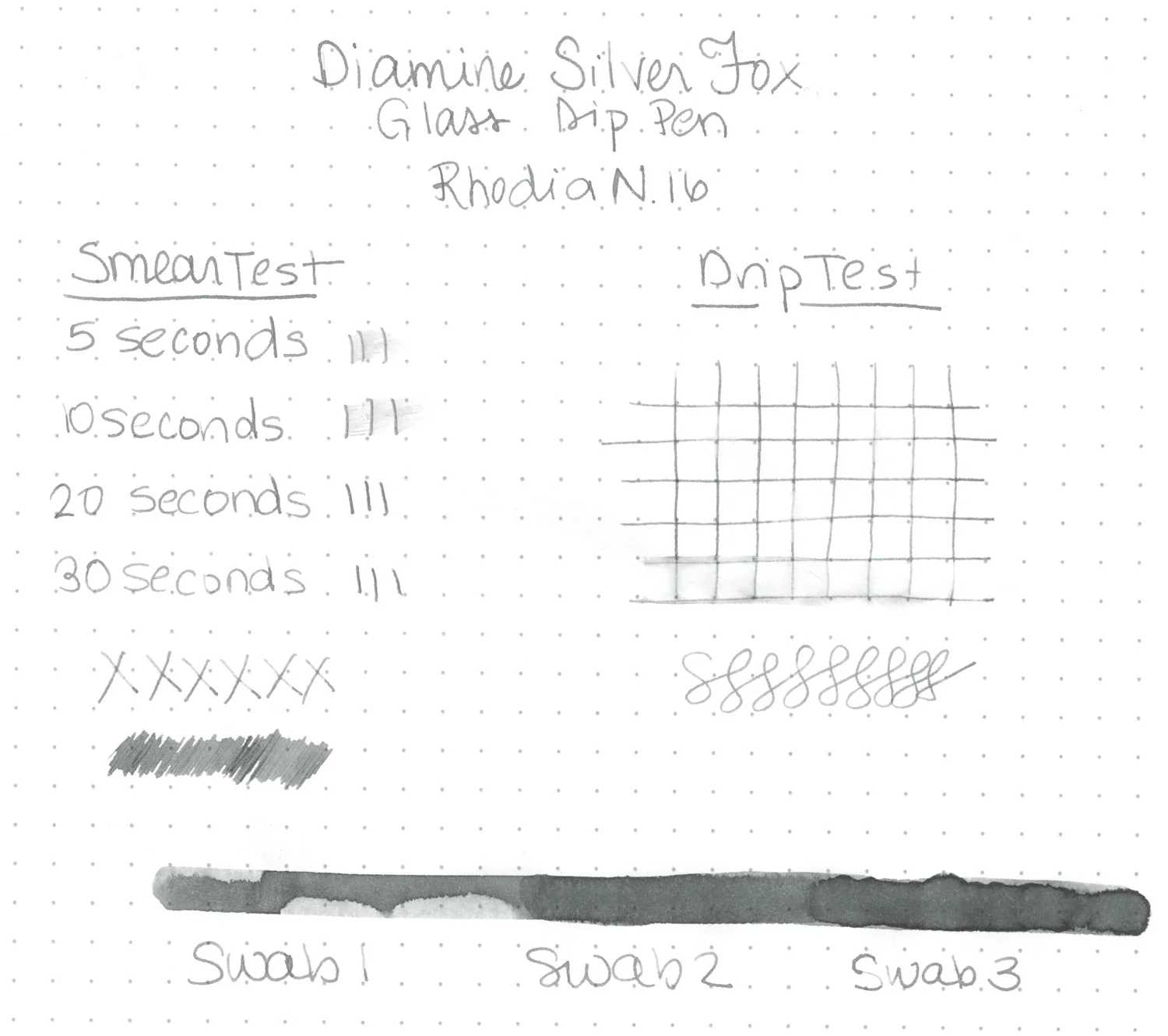 Diamine Silver Fox - Ink Sample - Image 4