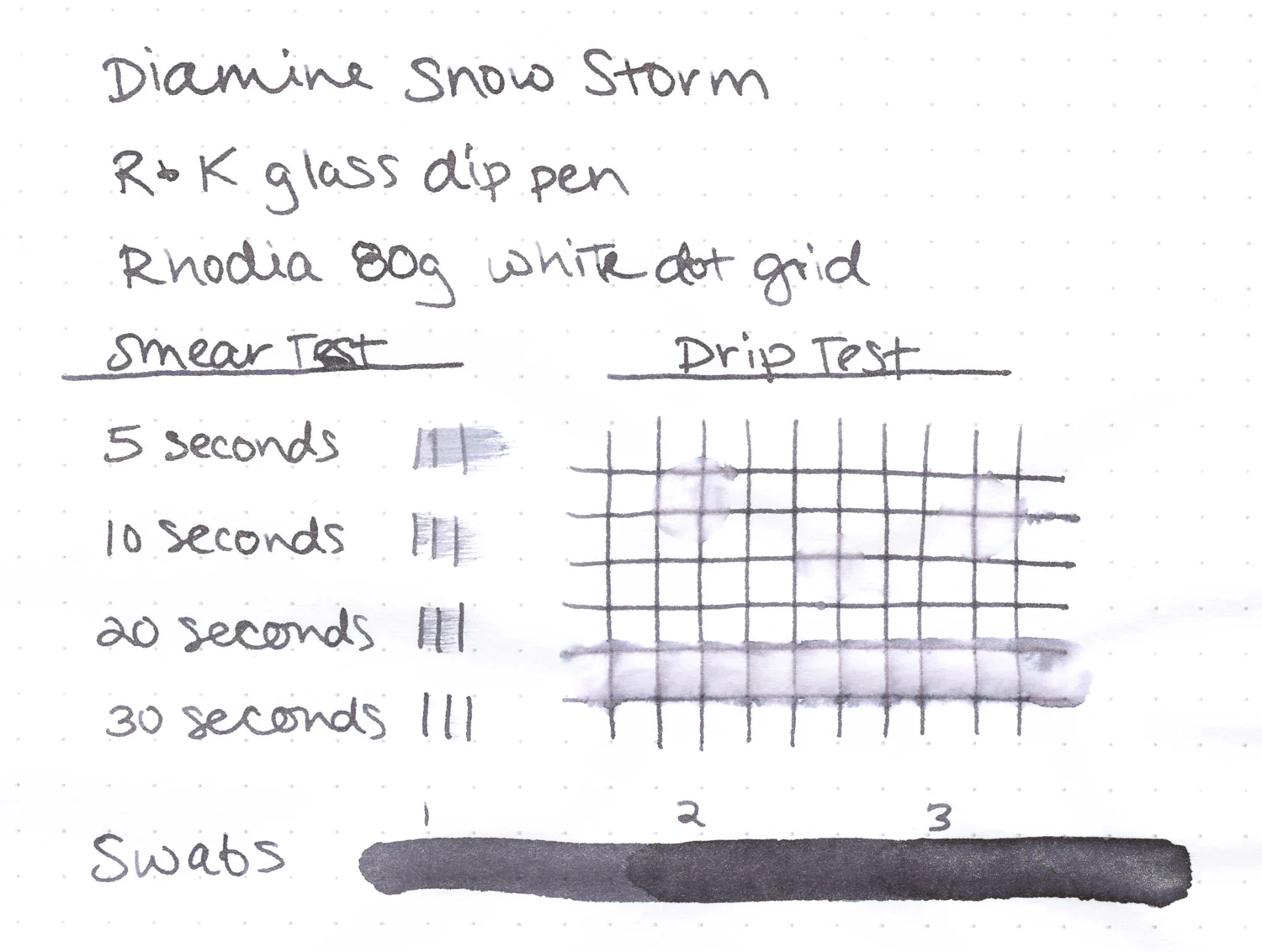 Diamine Snow Storm - Ink Sample - Image 2