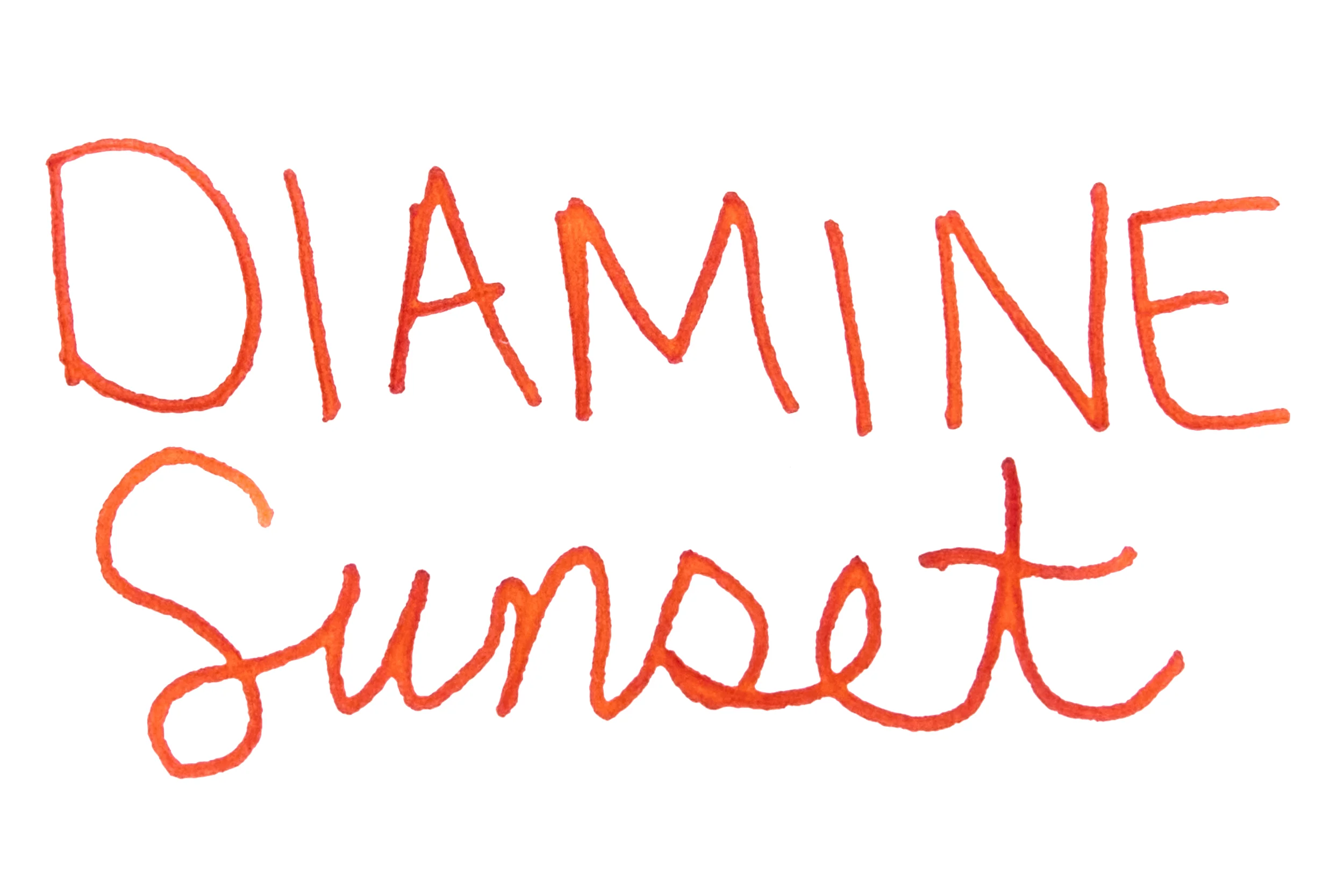 Diamine Sunset - Ink Sample - Image 2