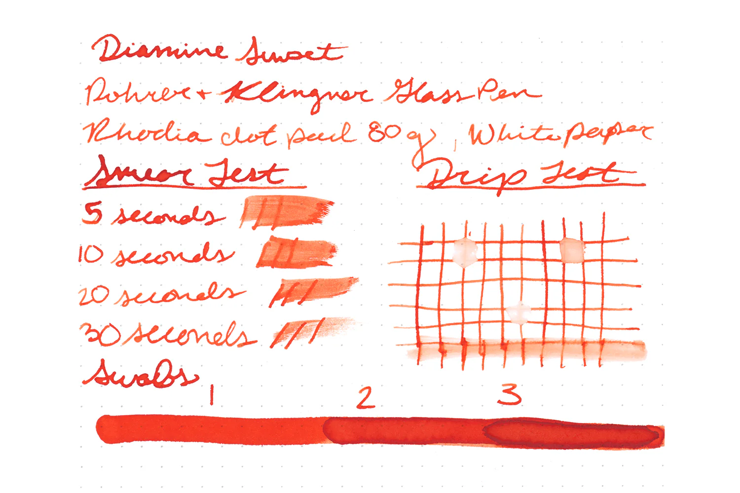 Diamine Sunset - Ink Sample - Image 7